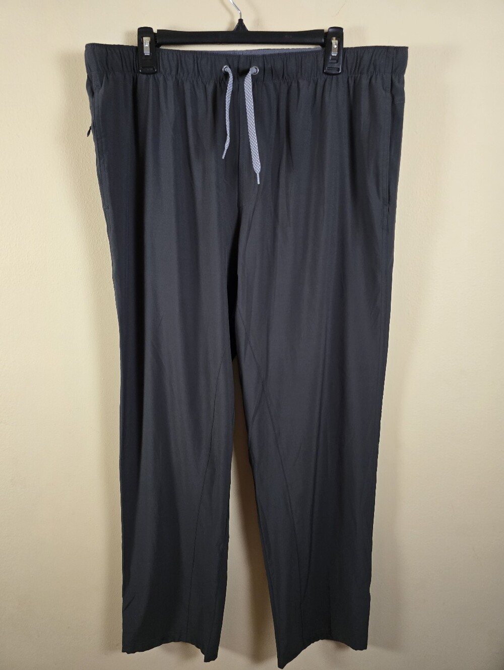 Free Fly Mens Breeze Pants Size XXL Gray Drawstring Waist Pockets Performance